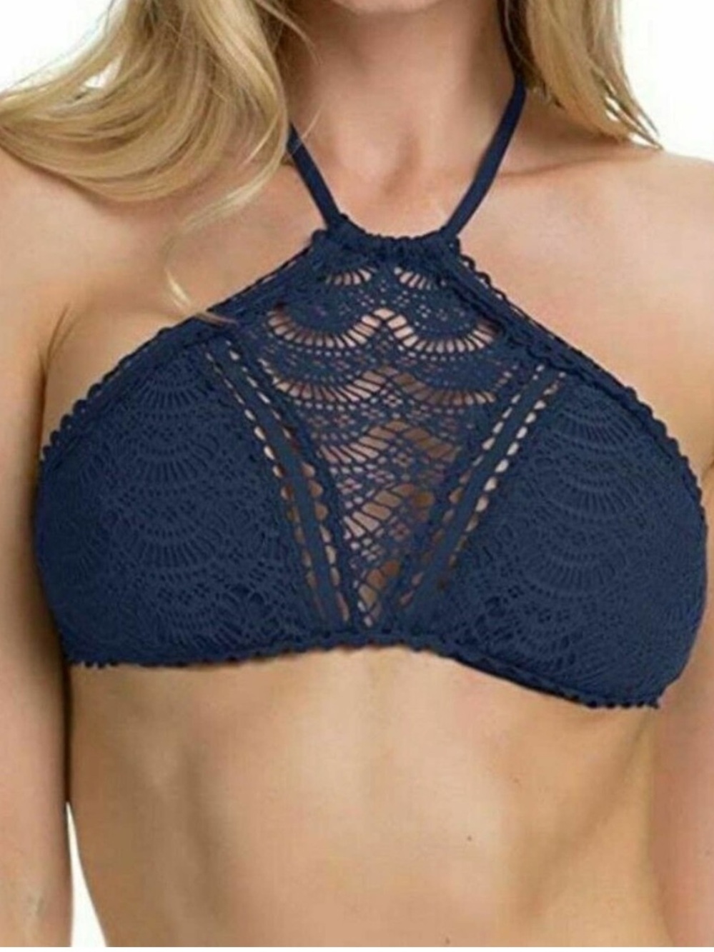 Becca Rebecca Virtue Color Play Illusion High Neck Top SZ D Cup NWT